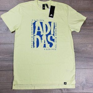ADIDAS YELLOW TINT MULTISPORT T-SHIRT SIZE MEDIUM